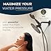 HammerHead Showers Dual Shower Head Combo, 8-Inch Rainfall & 3-Flow Handheld, Oil Rubbed Bronze, 2.5 GPM