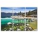 Produktbild Leinwanddruck Bild Sandy Lake Tahoe Beach Rocky Shore Snow Sierra Nevada Berge Twilight Scenery 3 Moderne Giclée-gespannt und gerahmt-Kunstwerken die Landschaft Bilder Foto Prints
