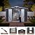 Softkiss 10x12 FT Outdoor Storage Shed, Metal Garden Shed - Tool Storage Sheds with Lockable Doors & 1 Clear Window, Waterproof Outside Storage Building for Backyard, Patio (Black; Floor Not Included)
