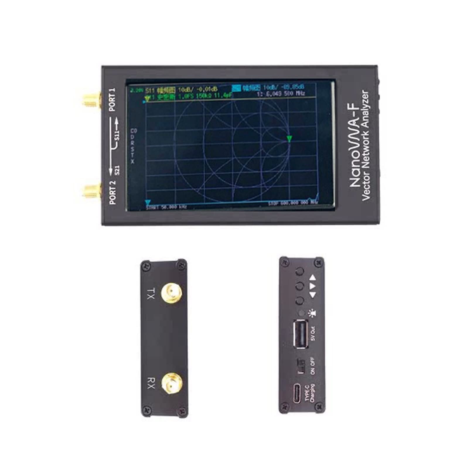 Analizador de Red, Analizador de red vectoriales 4.3 pulgadas F. Soporte 5 0k-1.5g antena HZ(1+RF KIT)