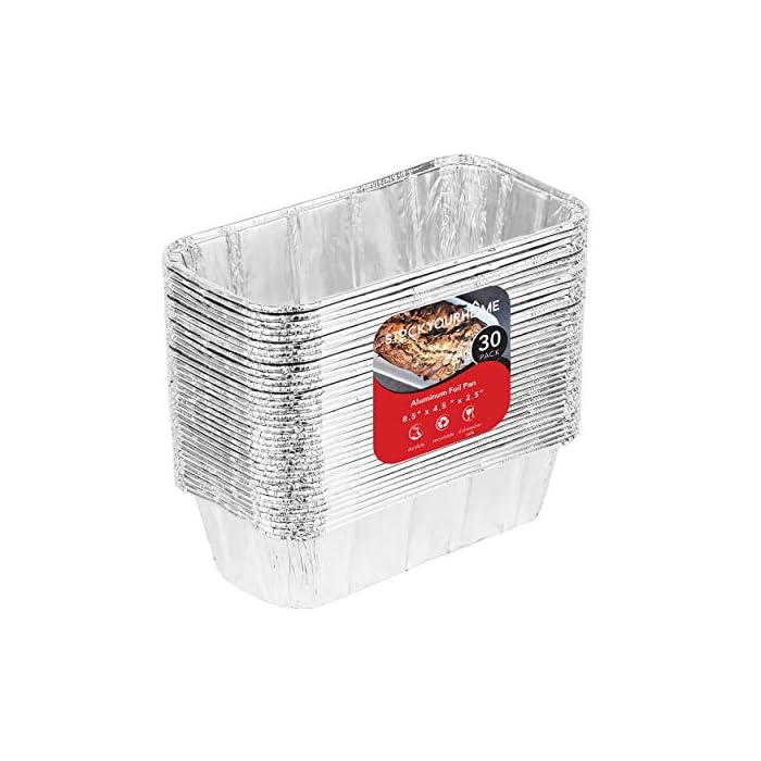 Buy Aluminum Pans Bread Loaf Pans (30 Pack) 8x4 Aluminum Loaf Pan 2