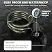 KENRONE Smart Bike Lock,Keyless Anti-Theft Bicycle Cable Lock with 59 inches Waterproof Cable and Mounting Bracket (Biometric Fingerprint)