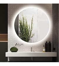 Amazon.co.jp: ミルオ君の鏡工房 LEDミラー 鏡 曇り止め 浴室鏡 ライト