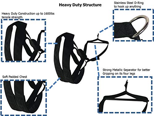 Knk Dog Supplies Big Dog Harness Padded Strong Sturdy By Knk Dog Supplies | Weight Pulling Harness Vest Large Dogs Training Quick Walking Keep Your Dog Amused And In Great Shape By Draining Accumulated Energy! thumb #3