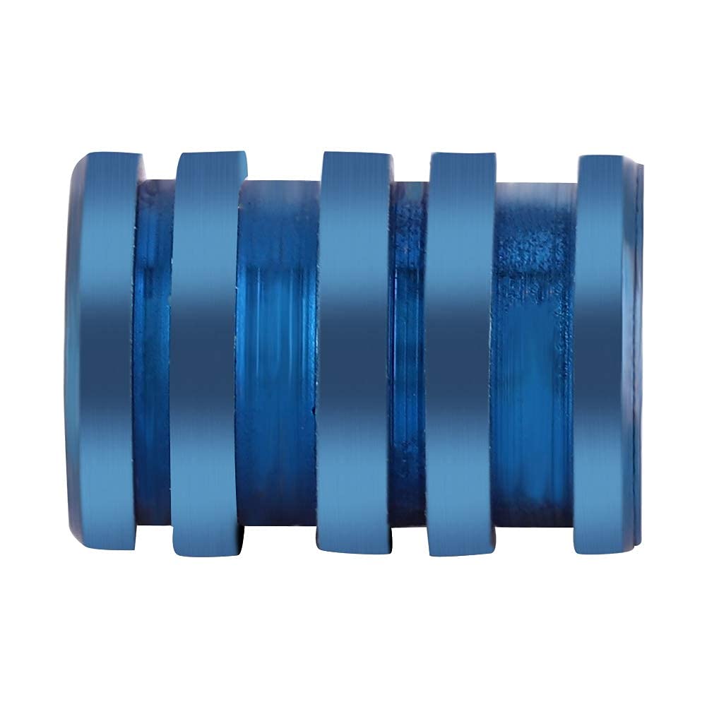 Titanium Knife Lanyard Bead, Durable and Lightweight, Parachute Cord Bead, Large Blue, Pendant for Outdoor, Everyday Carry and Sport Accessories