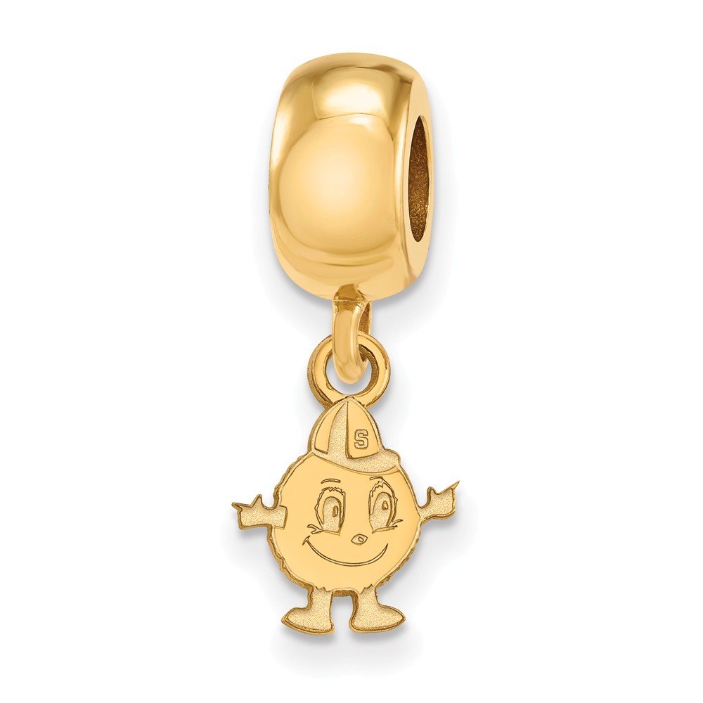 Syracuse Bead Charm Extra Small (3/8 Inch) Dangle (Gold Plated)