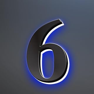 Backlit Lighted LED Home Address Numbers, Stainless Steel House Address Signs, Modern Illuminated LED House Numbers, Lighted House Numbers For Outside,14 Inch/350mm,9