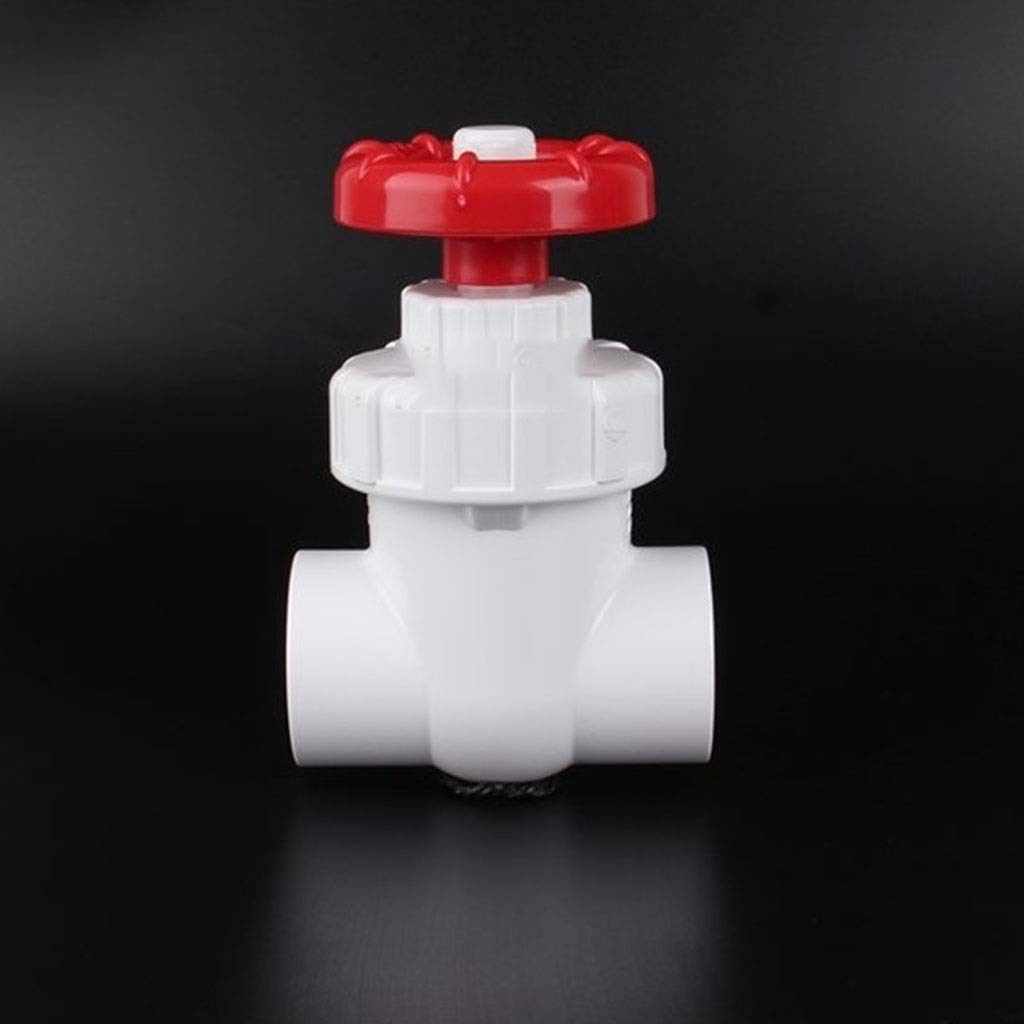 Válvula De Compuerta UPVC De 20~63 Mm, Válvula De Compuerta De PVC De Control De Flujo Preciso, Válvula De Acuario De Riego De Jardín, Interruptor De Volante Sin Empinado, 1 Uds.