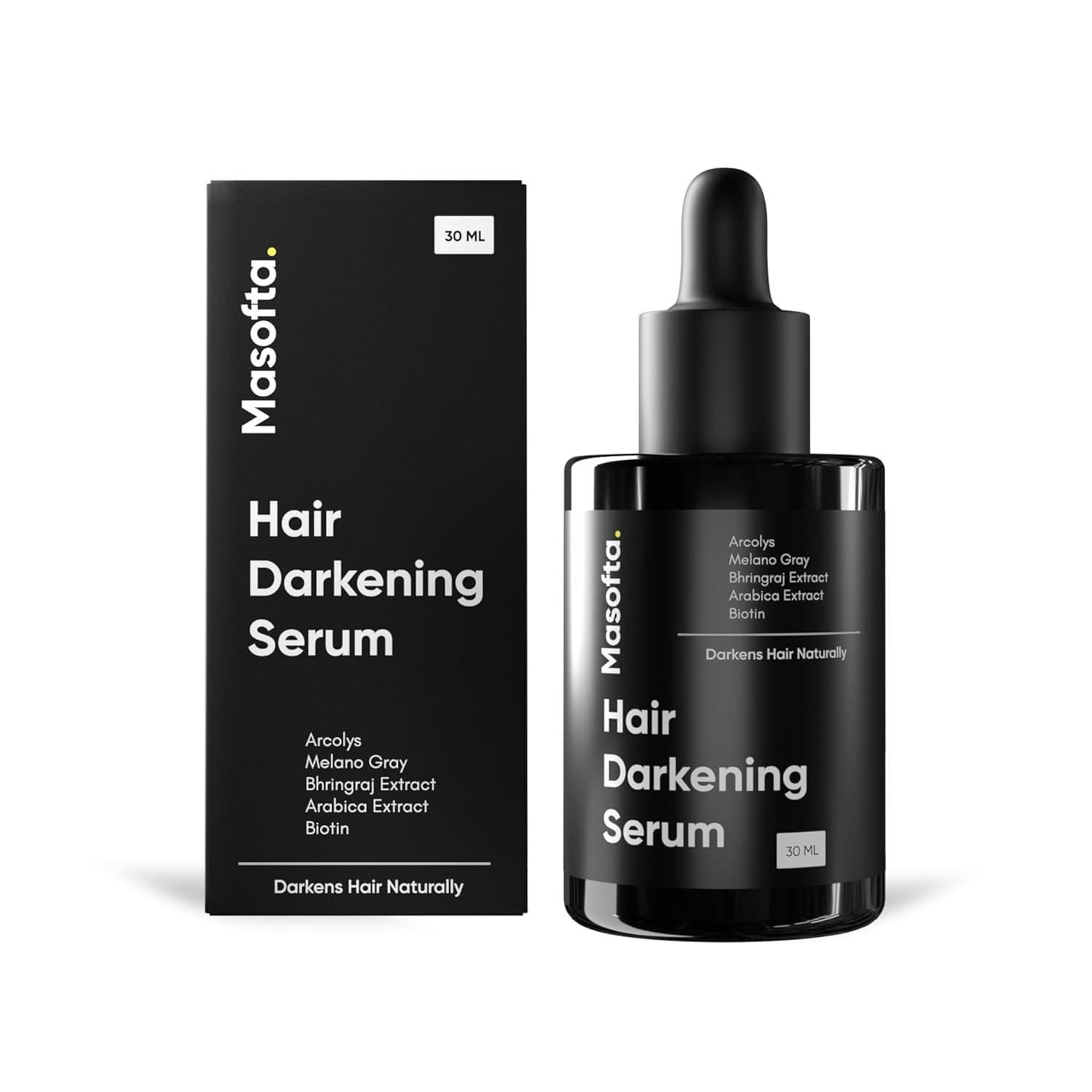 Anti-Grey Hair Darkening Serum with Arcolys, MelanoGray, Biotin & Bhringraj | Reduces Hair & Beard Graying, Boosts Shine, Promotes Healthier Hair for Men & Women | Natural Gray Control Solution1 fl oz Anti-Grey Hair Darkening Serum with Arcolys, MelanoGray, Biotin & Bhringraj | Reduces Hair & Beard Graying, Boosts Shine, Promotes Healthier Hair for Men & Women | Natural Gray Control Solution1 fl oz