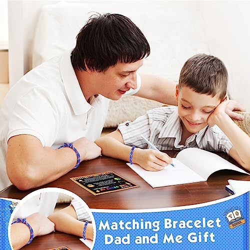 Image of Junkin First Day of School Bracelets Back to School Gifts Kindergarten Mommy and Me Bracelets for Girls Boys Dad Wish (Cute Style)