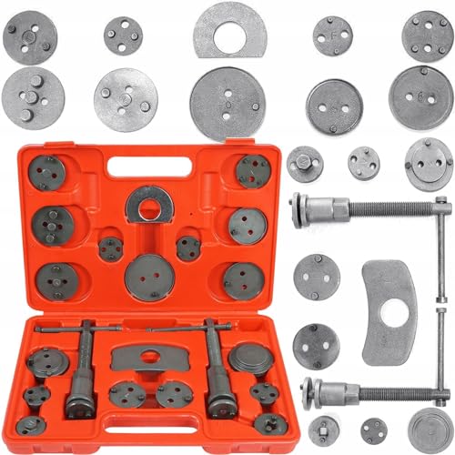 Arretratore per Pistoncini Freni Smontaggio Dischi Ripristino Pistone del Freno Sostituzione Pastiglie Freni Set 22 Pezzi