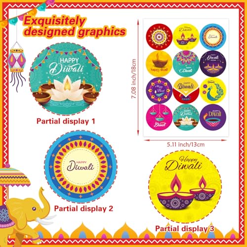 32-Sheets-Happy-Diwali-Stickers-Diwali-Stickers-for-Cards-Box-Envelope-Seals-Labels-Decals-Gifts-Deepavali-Stickers-Indian-Festival-of-Lights-Diwali-Party-Decoration-Supplies