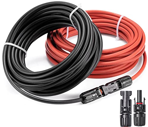 Solarkabel Verlängerung 2 X 4.5m 6mm² Solarkabel Verlängerungskabel,Photovoltaik Solarkabel,Verbindungskabel Solarstecker (10AWG/6mm² 4.5m) Cover