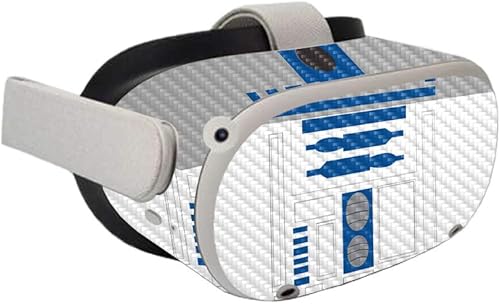 Miniatura 2 de MightySkins - Piel de fibra de carbono compatible con Oculus Quest 2 - Cyber Bot  Acabado de fibra de carbono texturizado protector y duradero