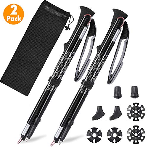 Bastone Da Trekking Multifunzione In PVC, Leggero E Robusto, Con Impugnatura Ergonomica, Custodia E Ebook Inclusi