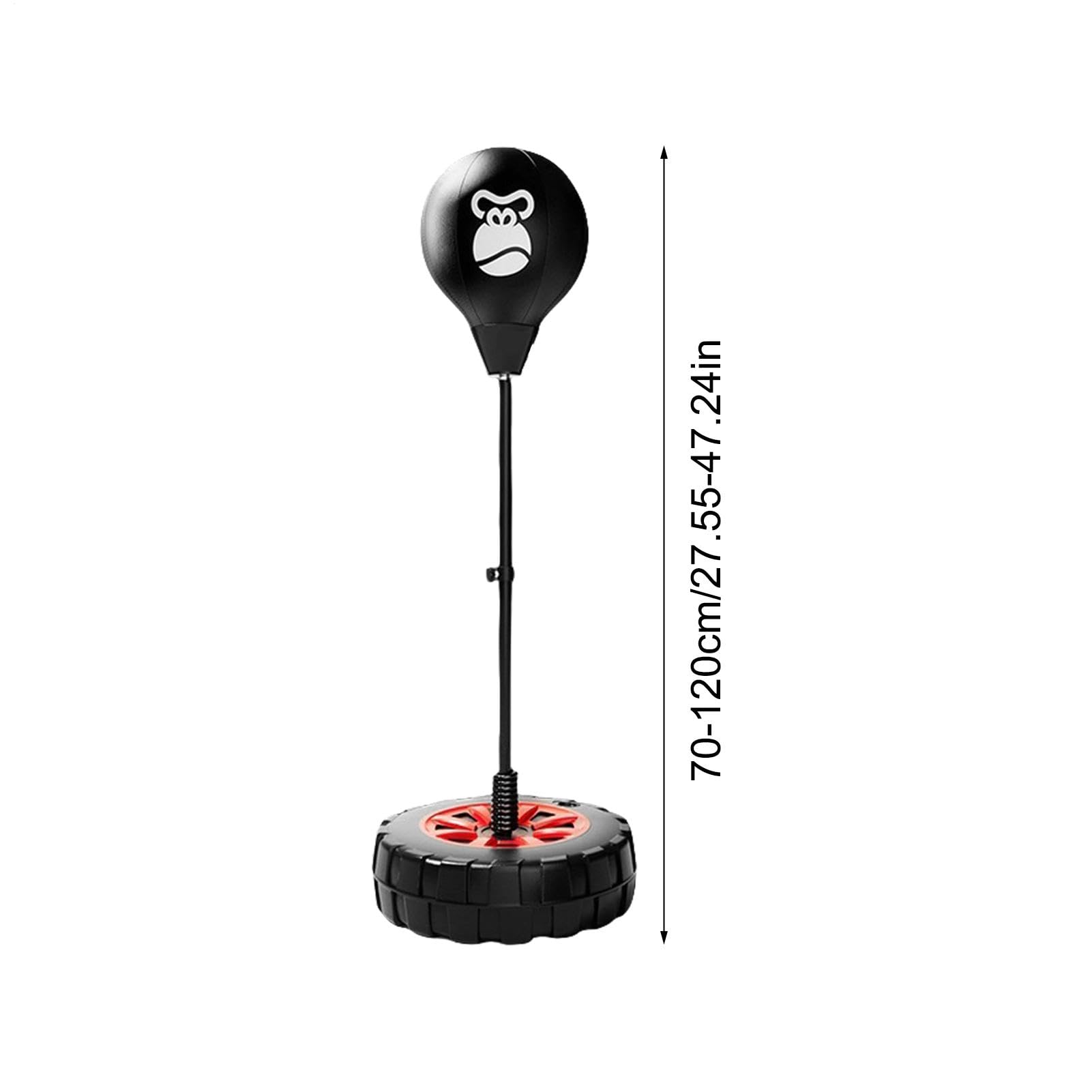 Standing Speed Bag, Height Adjustable Speed Bag, Punching Bag with Base | Flessibile Height Boxing Bag, Boxing Exercise Bag, Speed Bag with Gloves, Adjustable Height Speed Bag for Fitness