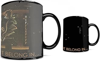 Harry Potter – Celestial Hogwarts Houses – Hufflepuff – Sorting Hat – 16 oz Large Ceramic Heat Sensitive Clue Mug – Full image revealed when HOT liquid is added