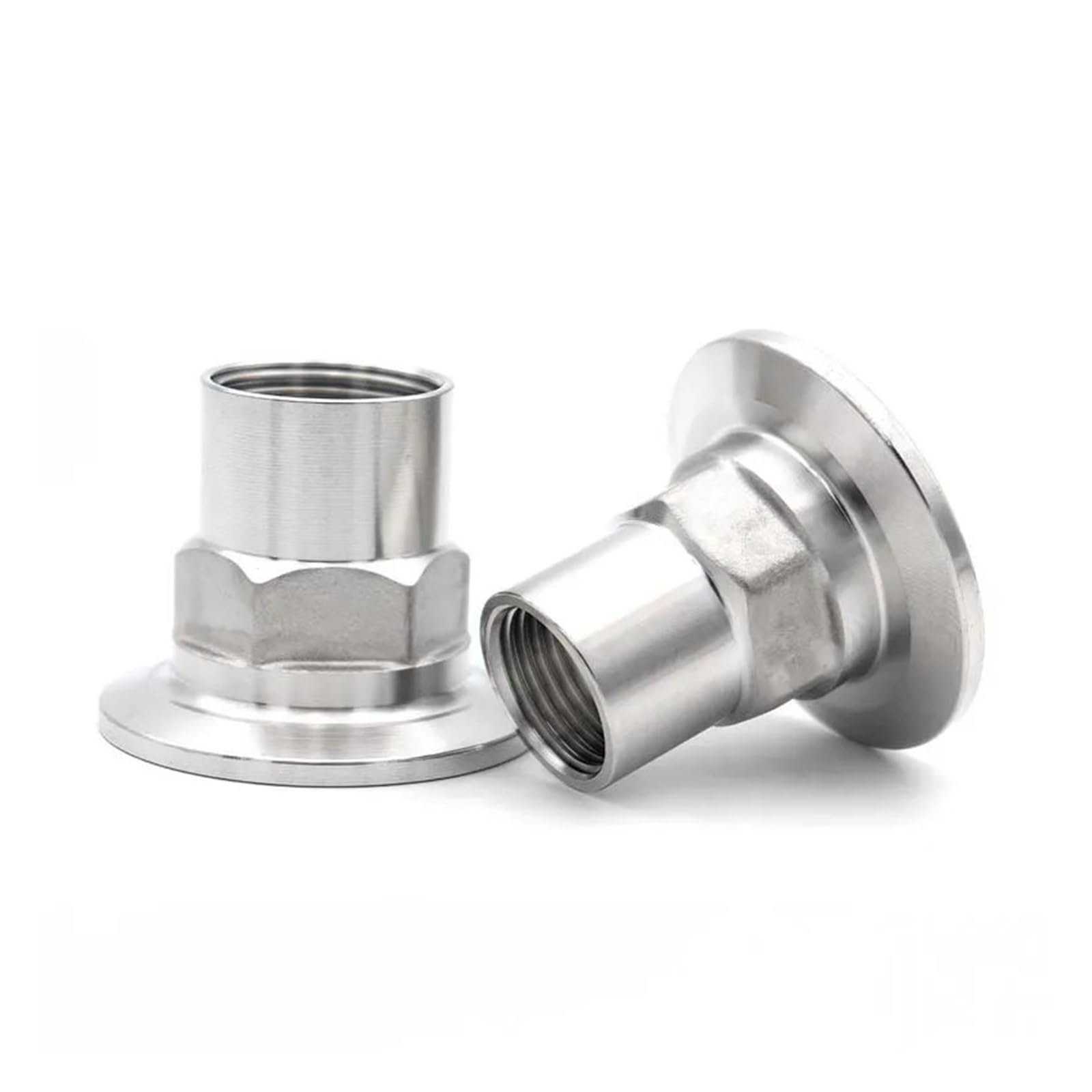 AEVHBAMXN 1-1/4" BSP Female Thread Hex Ferrule 64mm SS304 Stainless Steel Pipe Fitting Tri Clamp Type AEVHBAMXN