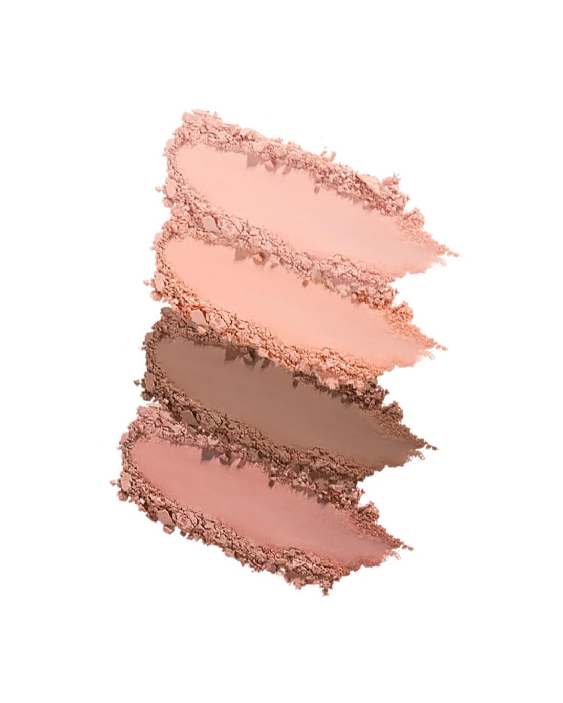 Palette de maquillage Swan Ballet, ombre à paupières Flower Know, blush, enlumineur et contouring, palette de maquillage pour le visage avec 4 teintes mates + 2 teintes neutres irisées (White Swan)