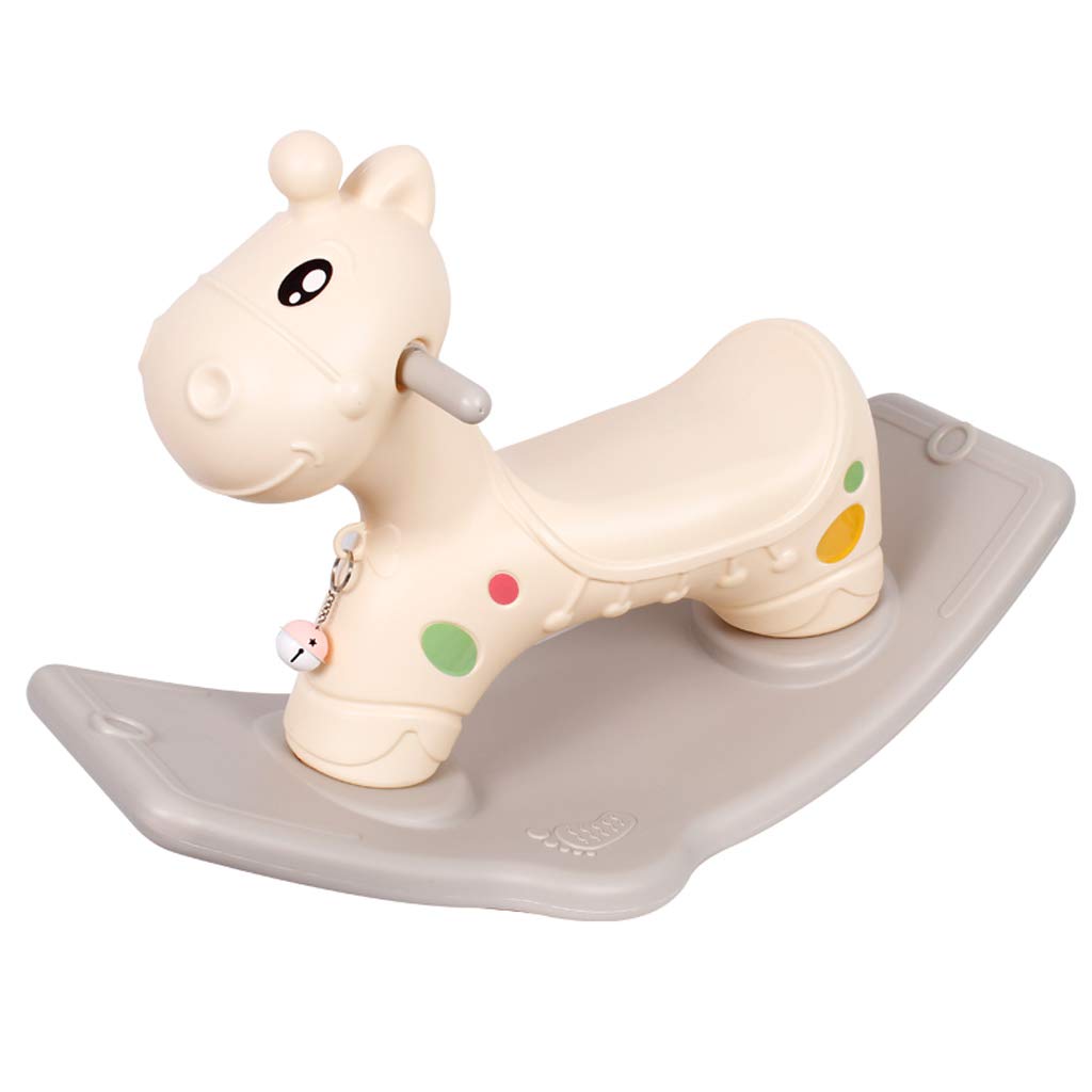 old plastic rocking horse