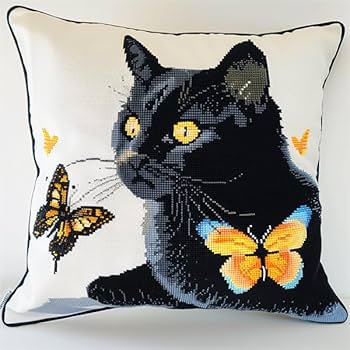 織物の国 ラオス黒モン族のハンドメイドクロスステッチ刺繍のクッションカバー 7815bbc21dc3df0a9a8bbc36211465