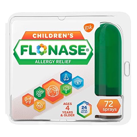 Flonase Children’s Allergy Relief Nasal Spray, 24-Hour Non-Drowsy Multi-Symptom Relief – 72 Sprays Cover