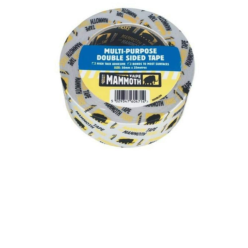 Everbuild Multi Purpose Double Sided Tape High Tack Adhesive - 25mm x 25m