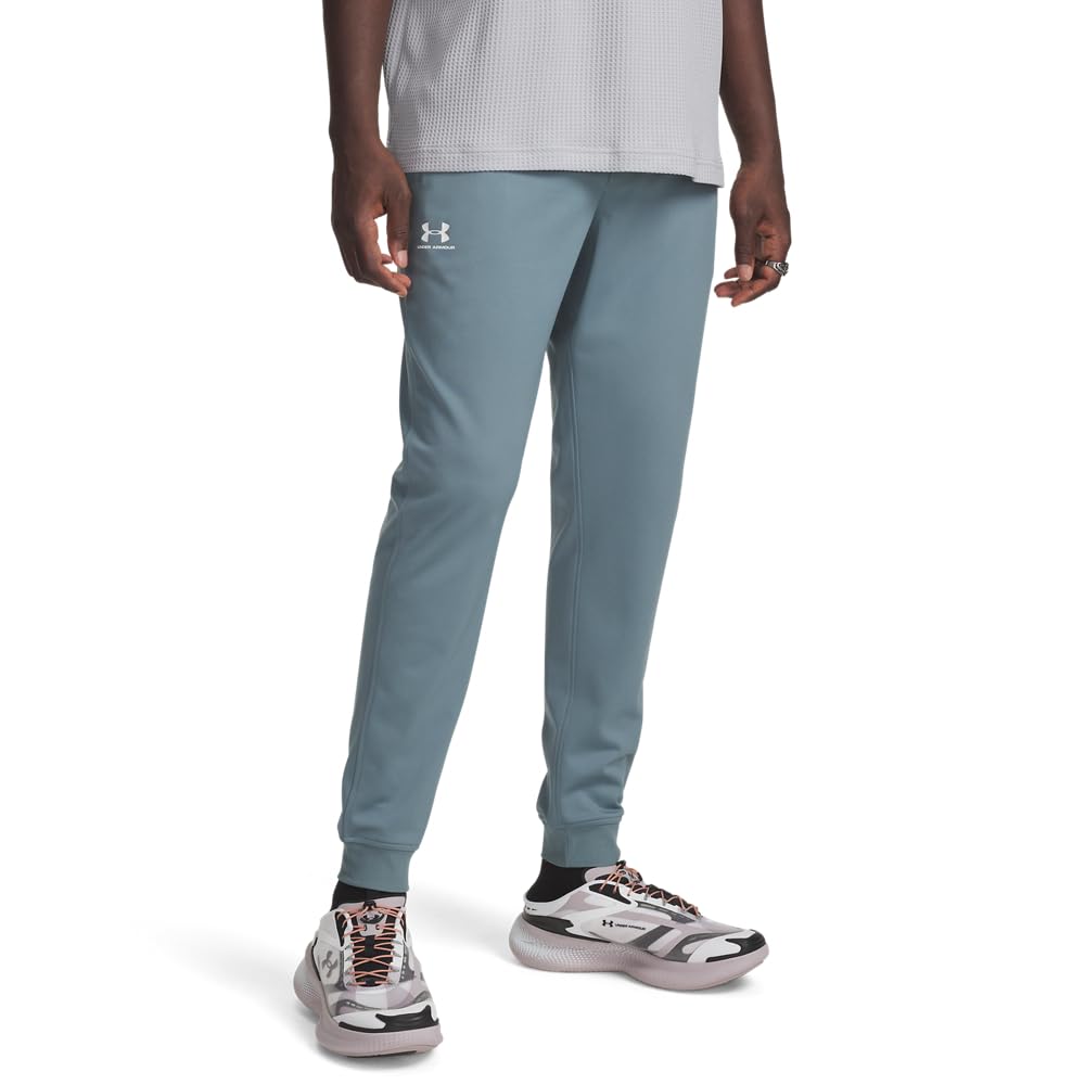 Under Armour Sportstyle Tricot Jogger für Herren, (587) Jaspis Blue/White, Mittel
