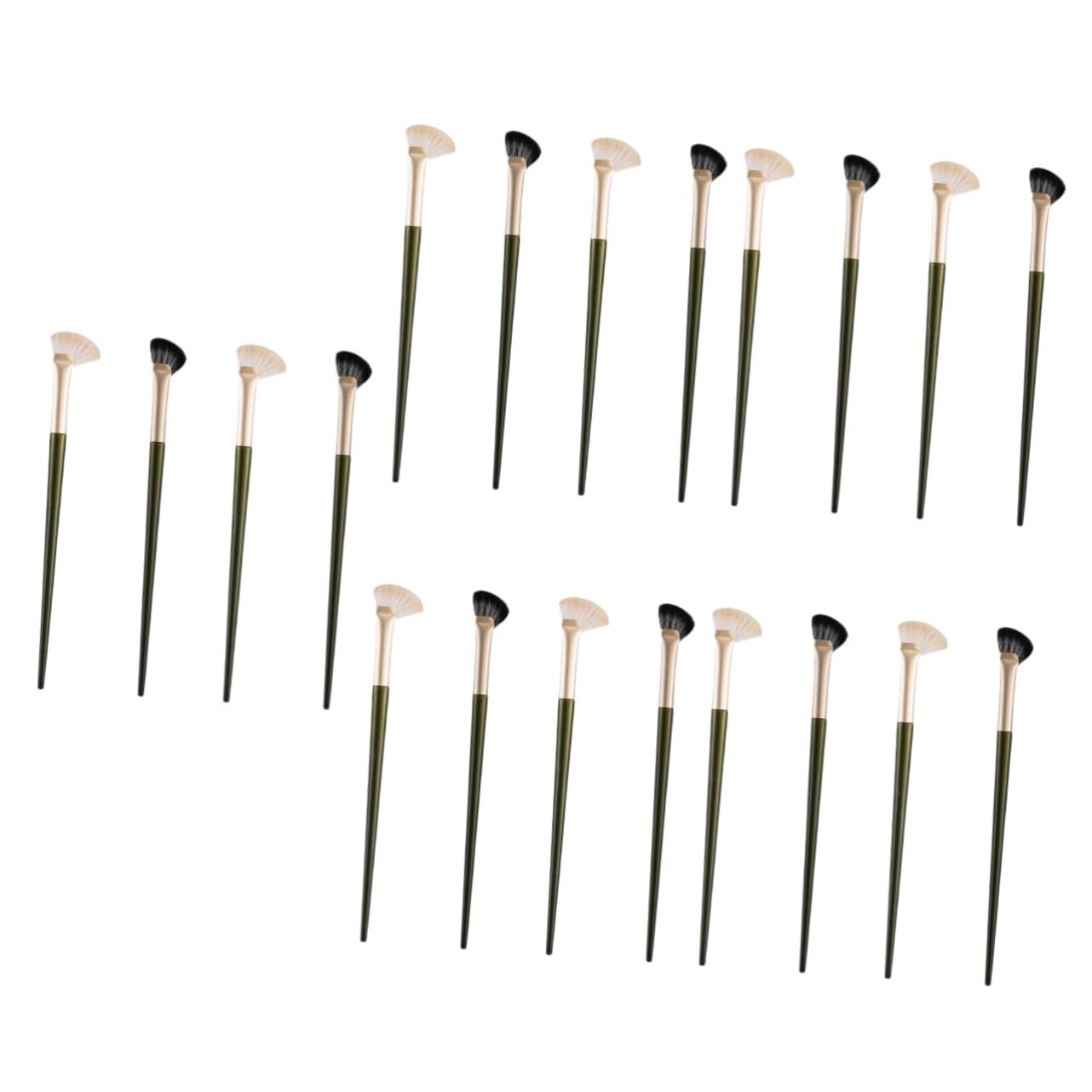 FRCOLOR 5 Set Di Pennelli Per Il Trucco Pennello Per Il Contorno Del Naso Angolato Pennello Per Ombretto Angolato Per Fondotinta 4 Pezzi*5