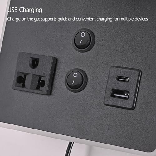 Lámpara de pared con rotación 350° para evitar deslumbramientos, aplique LED con enchufe e interruptor 2