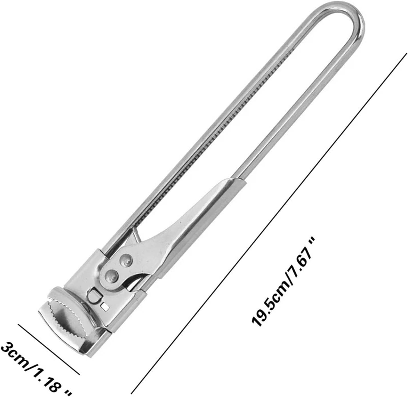 1pc Adjustable Stainless Steel Jar Opener，Easy-Grip Can And Bottle Lid Remover For Home Kitchen Party Restaurant