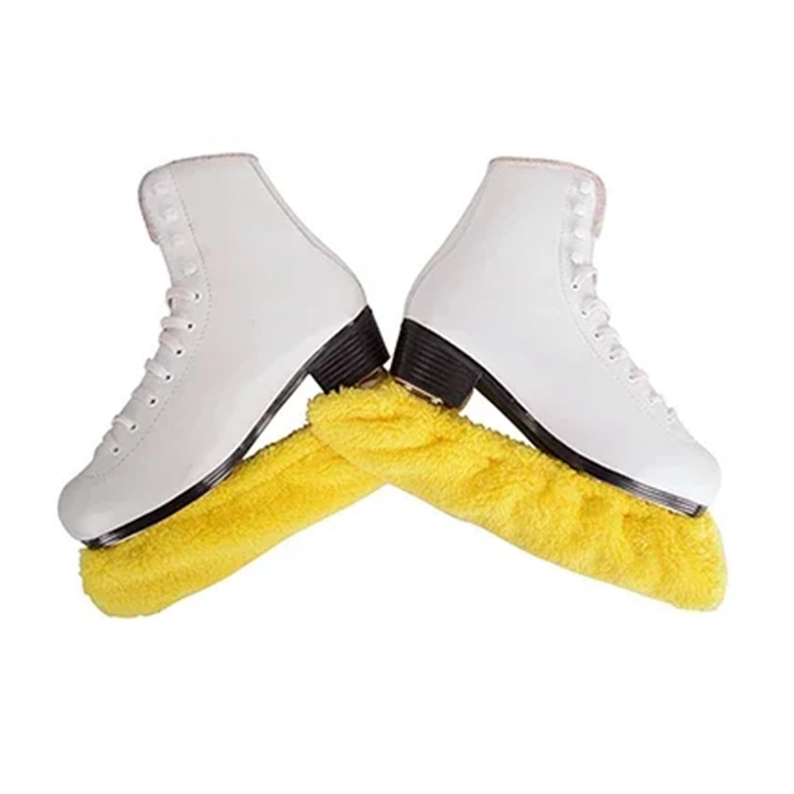 Fundas for botas de patín artístico Protector cuchilla for sobre hielo suave a prueba polvo tamaños SML XL XXL(Yellow L EU37-39)