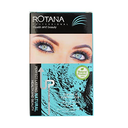 ROTANA Professional Health and Beauty Perfect Lasting Natural Eyelash & Eyebrow Dye Kit- Colour for Eyebrow Care ( Black)