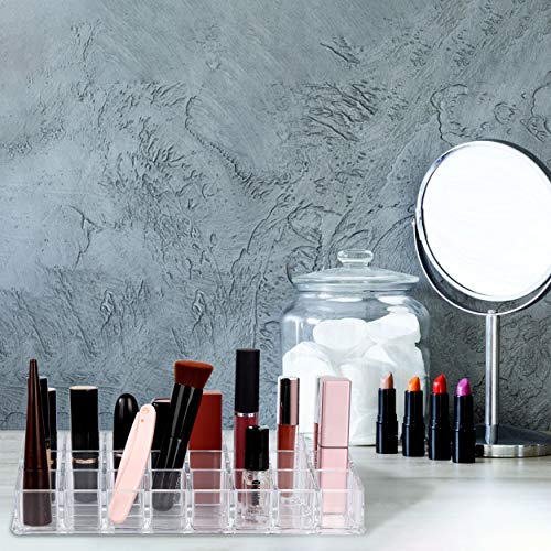 Acryl Lippenstift Organizer Transparente Lippenstift Halter Kosmetik Display Ständer für Kosmetik Aufbewahrung 24 Plätze – Bild 7