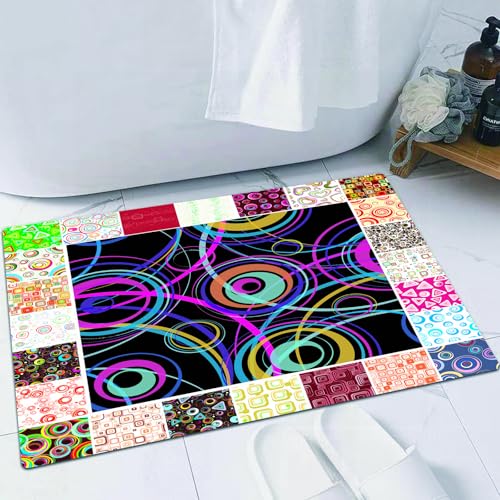 Tapis de bain absorbant l'eau en microfibre douce et durable de luxe