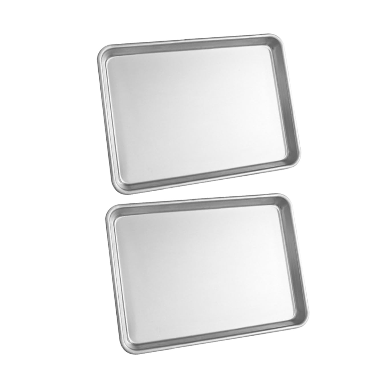 Lot de moules de cuisson réutilisables rectangulaires en alliage pour gâteaux maison