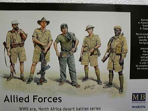 1/35 North African Union soldiers and federal MB3594 (japan import) by Master Box