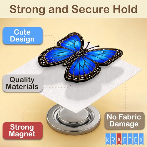 Image of Kraftex Magnetic Needle Minder. Needleminder for Embroidery & Sewing. Cute Needlepoint Accessories. Magnetic Needle Holder for Cross Stitch. Cute Magnet Pin Gift