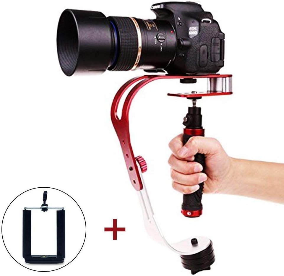 Wannabuy Handheld Video Stabilizer System for DSLR, DV, SLR, Digital Camera, Camcorder and Smartphones like Apple iPhone5, 5S, 6, 6S, 7 (Regular & Plus), Android Smartphones