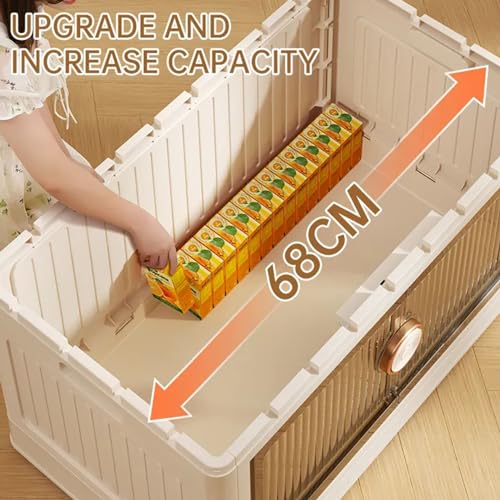 Boîte de rangement pliante avec couvercles pour placard et organisation de maison - 7