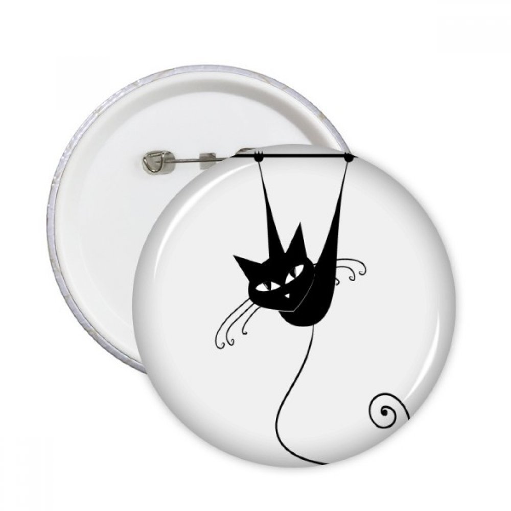 Badge bouton chat noir DIYthinker pour masquer un accroc ou renouveler une veste unie 5pcs - 3