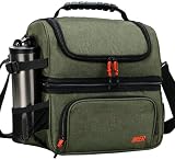 MIER Dual Compartment Lunch Bag