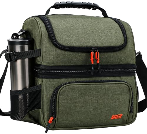 MIER Dual Compartment Lunch Box