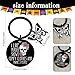 EoffIvan Sugar Skulls Gifts For Women Halloween Keychain Spooky Gift Gothic Keychain Witchy Gifts For Women Birthday Halloween Trick Or Treat Gift