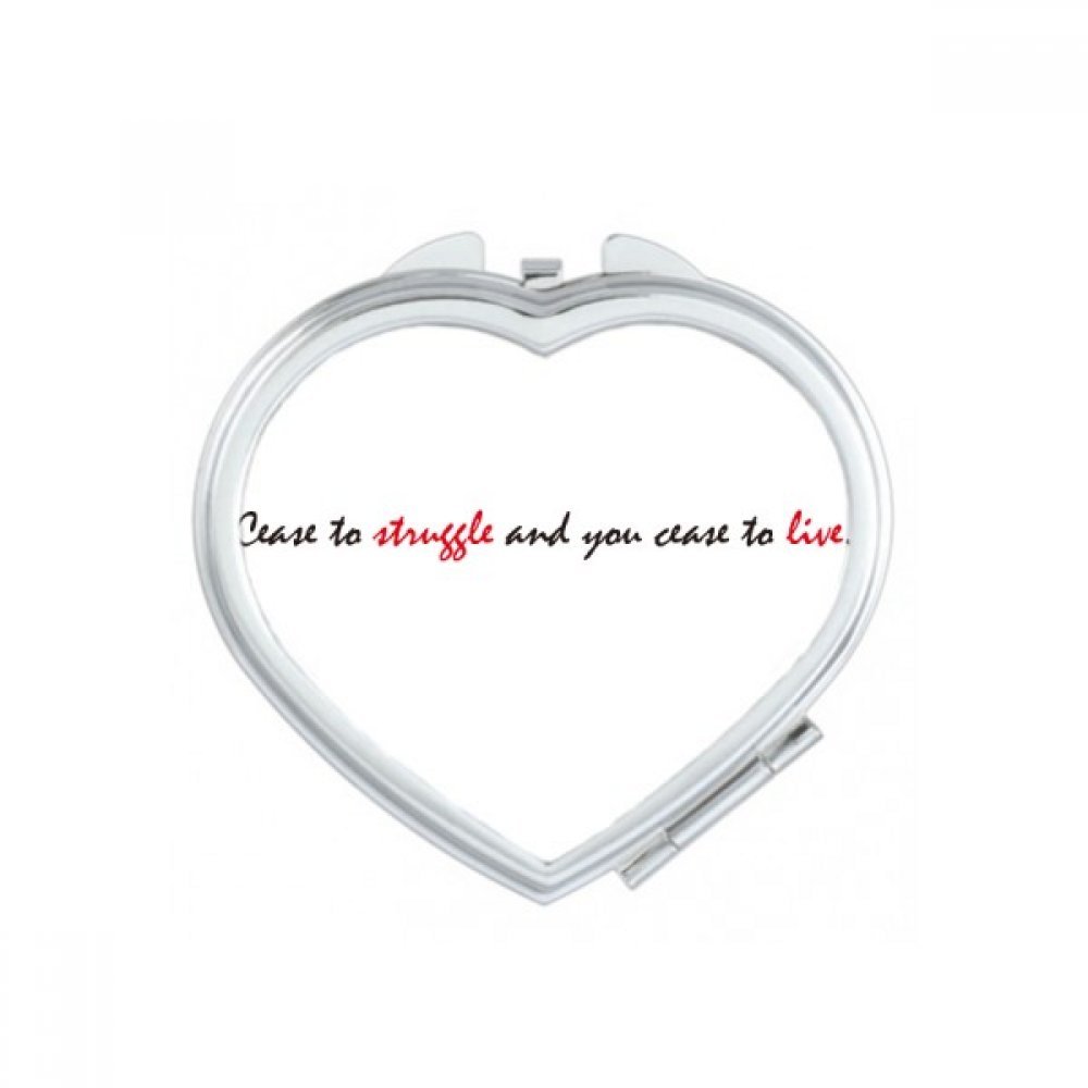 Miroir compact coeur maquillage pour retouches rapides au quotidien