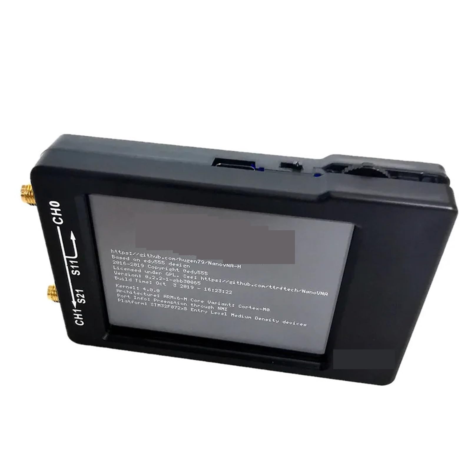 Analizador de Redes Vectorial, Analizador de red vectorial VNA-H HF VHF UHF UV de 4" con pantalla LCD de 1,5 GHz y antena, con ranura for tarjeta SD y analizador de espectro.