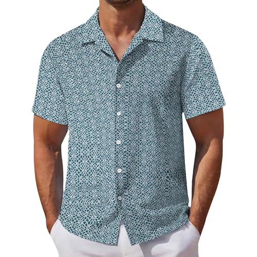 Chemises boutonnées respirantes style hawaïen coupe décontractée