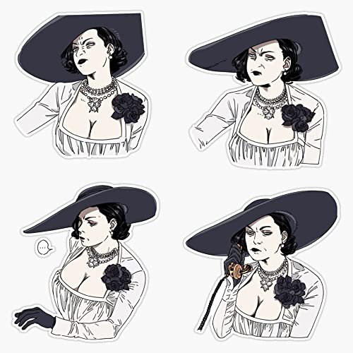 Lady Dimitrescu Resident Evil Village RE8 Bumper Sticker Vinyl Decal 5 inches
