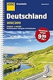 ADAC Kompaktatlas Deutschland 2018/2019 1:300 000: Fernfahrtenkarte, Ortsregister mit Postleitzahlen (ADAC Atlanten)