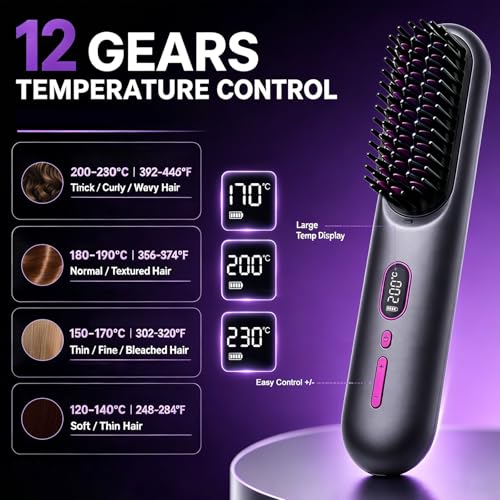 Cepillo alisador inalámbrico Go Brush Pro, portátil miniatura 5